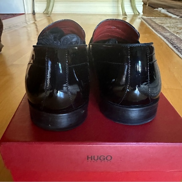 Hugo Boss C-Huver Patent Leather Slip-On Loafers - Picture 2 of 6